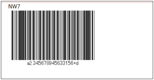 NW7バーコード